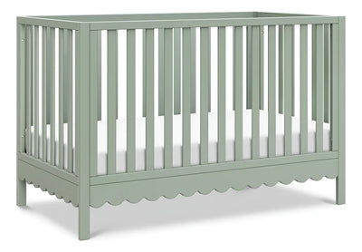 Davinci Sammy Scallop - Cuna Convertible 4 En 1 En Salvia C. Color Negro