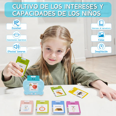 Lictin 255 tarjetas parlantes juguetes de aprendizaje para niños pequeños de 3-6 años educativos preescolares con 510 palabras visuales de terapia del habla sensoriales GCD0101