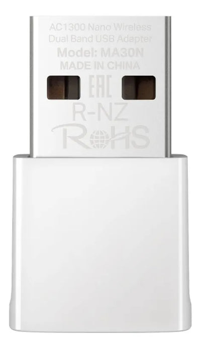 Adaptador Nano Usb Wifi Banda Dual Ac1300, Mercusys Ma30n