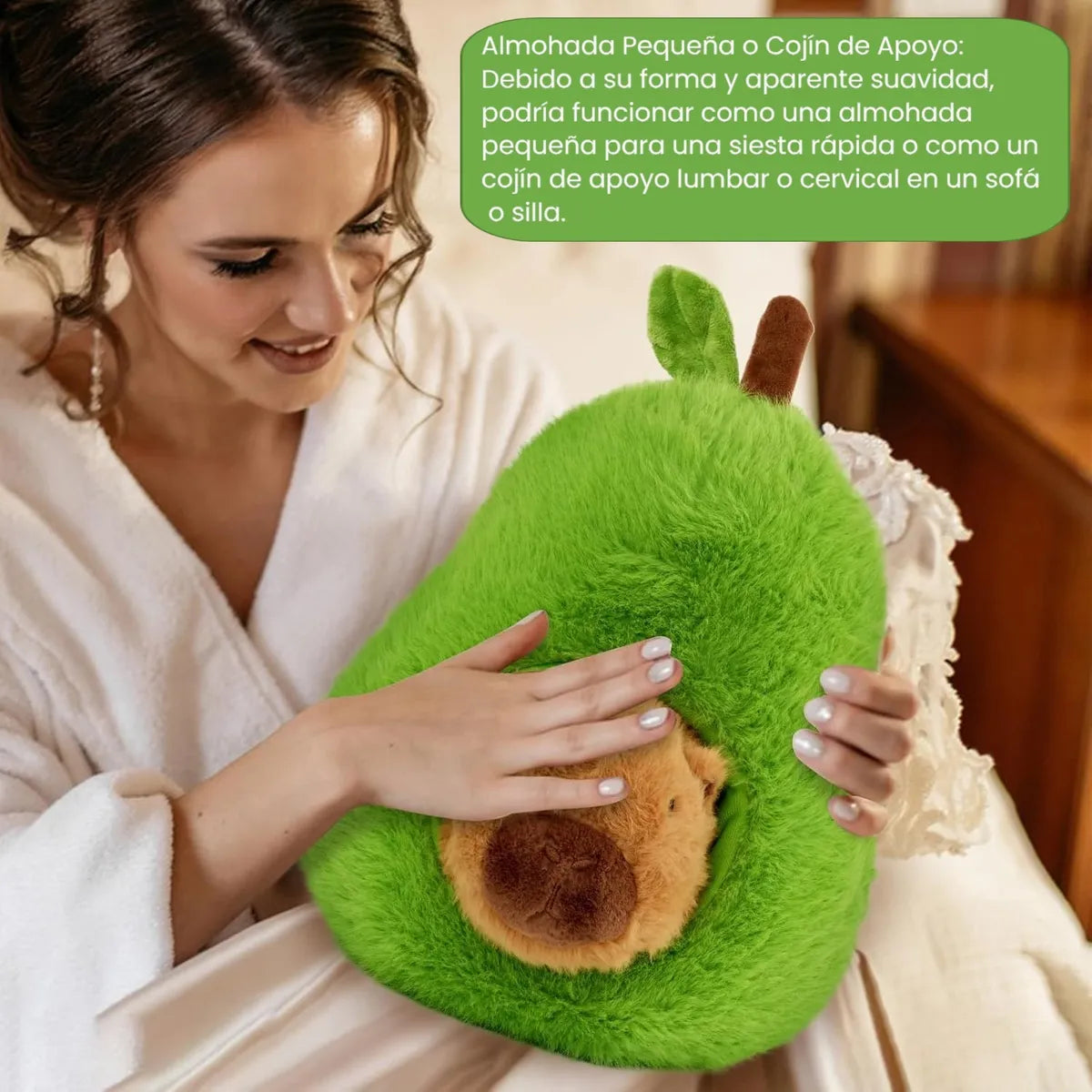 Peluche Chigüiro Capibara Carpincho Muñeco 35 Cm Regalo - Verde Musgo