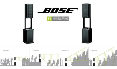Bose F1 Modelo 812 Y Bose F1 Subwoofer Par Negro