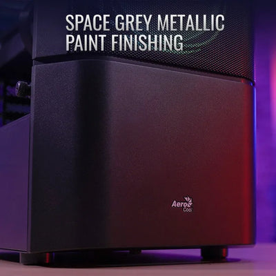 Gabinete Gamer Aerocool Quantum Mesh 3 Ventiladores Argb Neg Negro