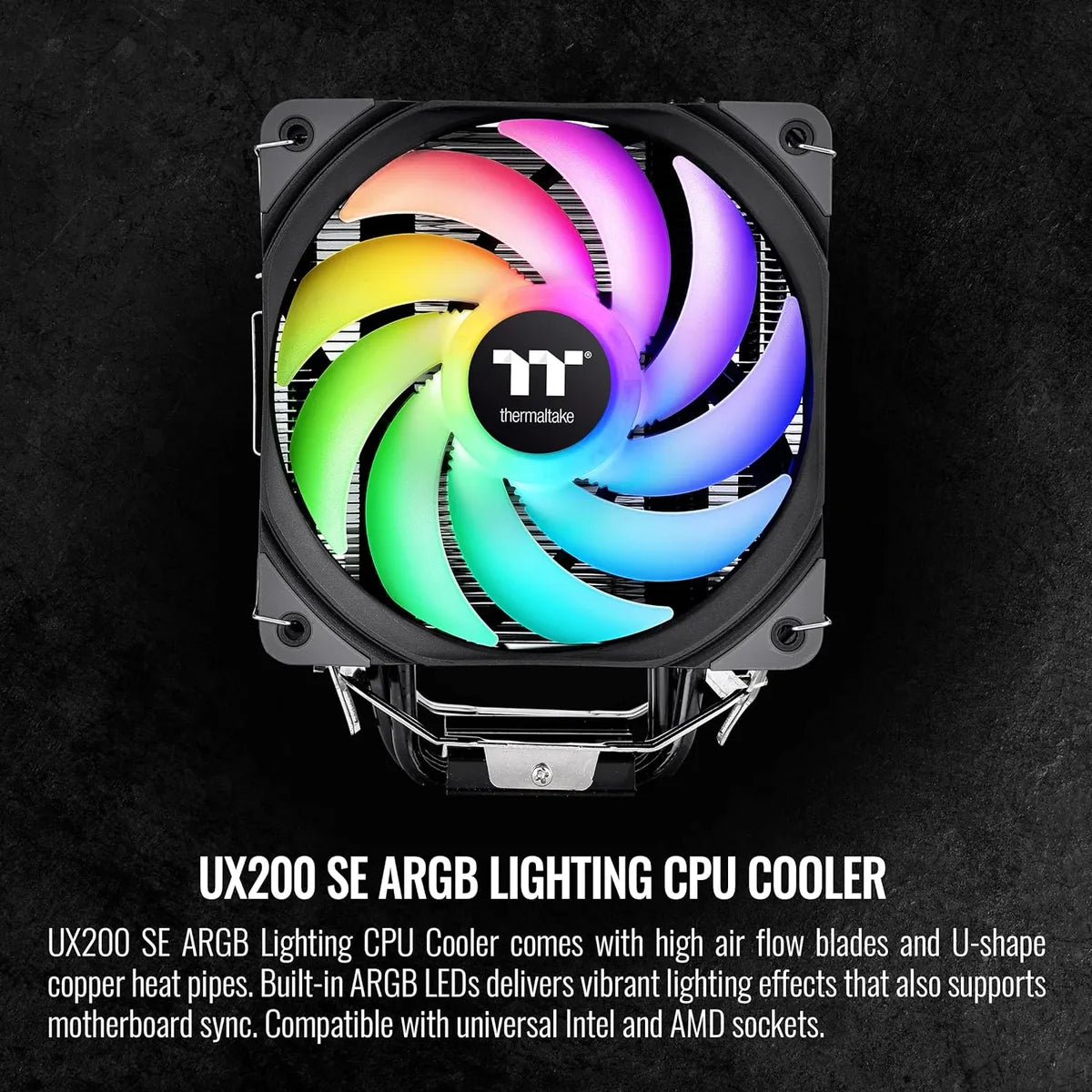 Disipador De Cpu Thermaltake Ux200 Argb Intel/amd Arbg Sync