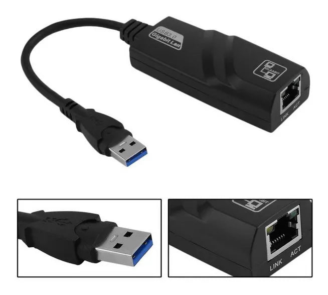 Tarjeta Convertidor Adaptador Usb 3.0 A Rj45 Red 1000 Mbps