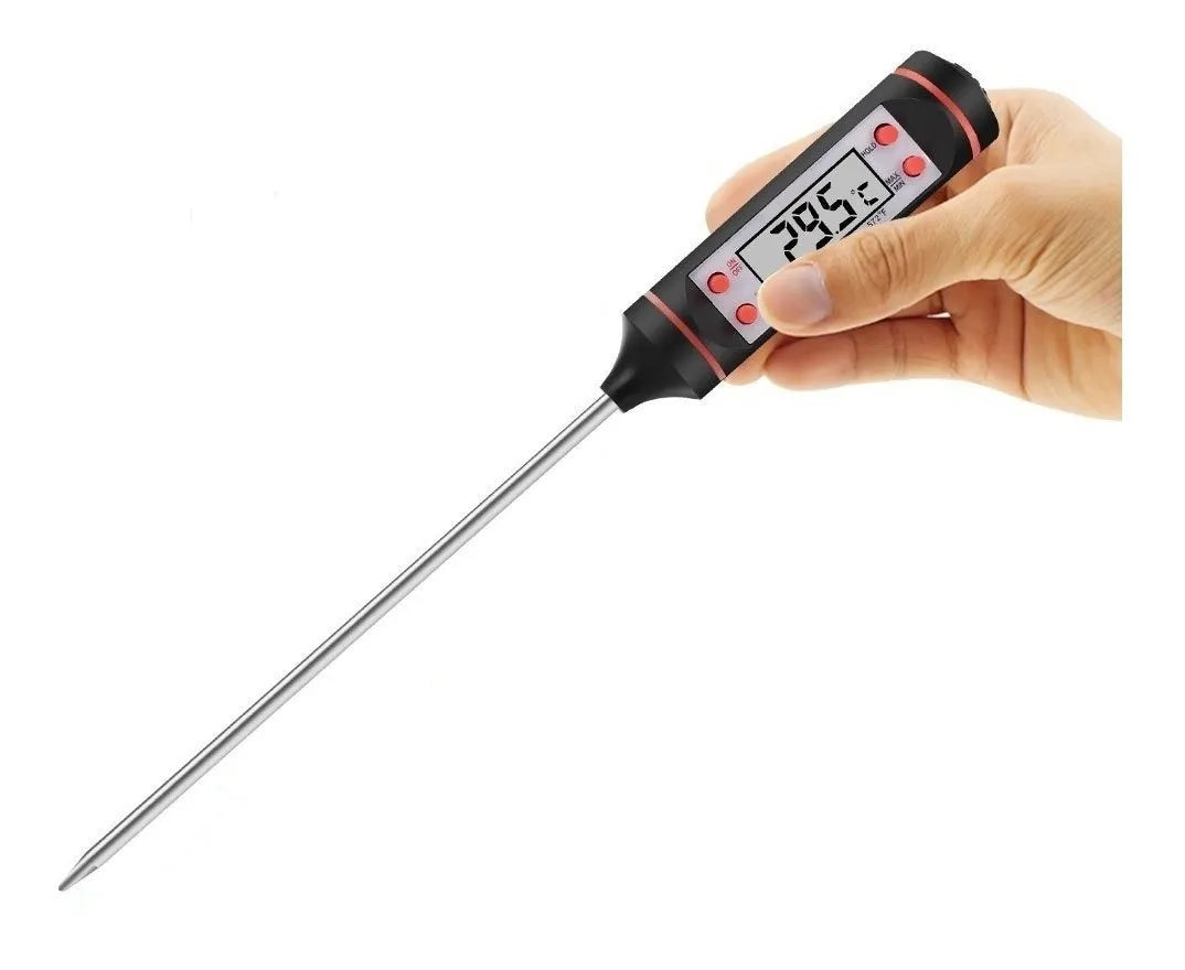 Termómetro Digital Para Alimentos Cocina Punzón Temperatura Negro