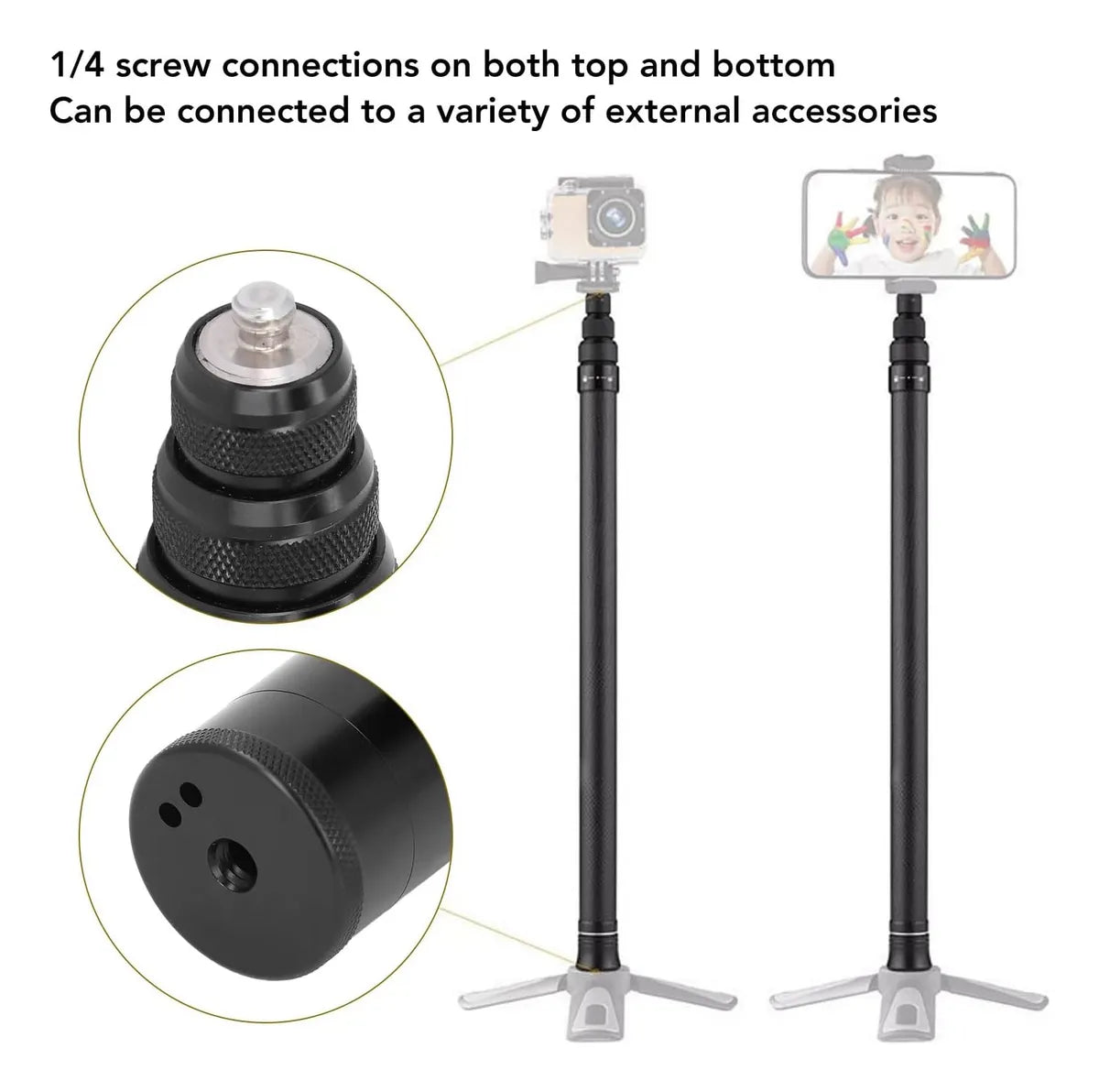 Palo De Selfie Invisible 6.6ft Ultraligero Para Insta360