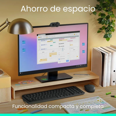 Combo Bluetooth Logitech Mk250, Teclado Y Mouse Compactos Mouse Negro Teclado Negro