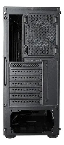 Caja Gabinete Iceberg Crystal G9 Atx X4 Ventiladores Rgb Negro