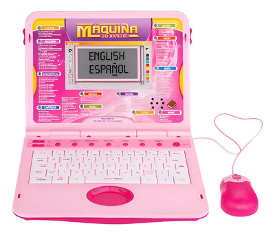 Computadora Infantil Bei Tian 246ES Didáctica Portátil Color Rosa 66 Programas