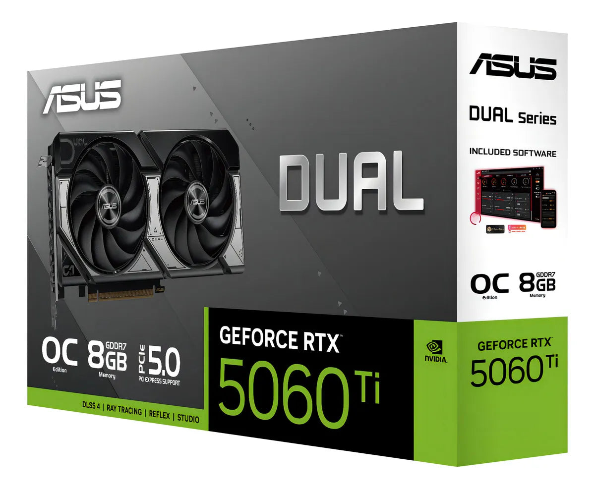 Tarjeta De Video Asus Dual-rtx5060ti-o8g 128bit, Pci-e 5.0