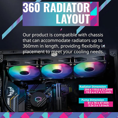Refrigeracion Liquida Cooler Master 360l Core Argb
