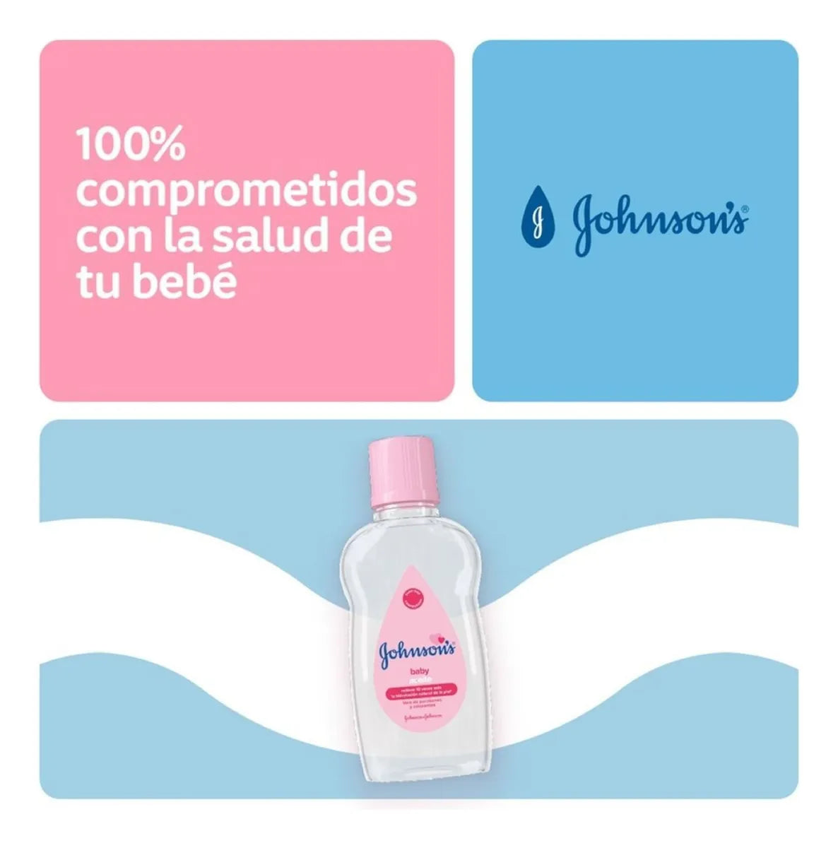 Aceite Johnsons® Baby Original 100ml X3