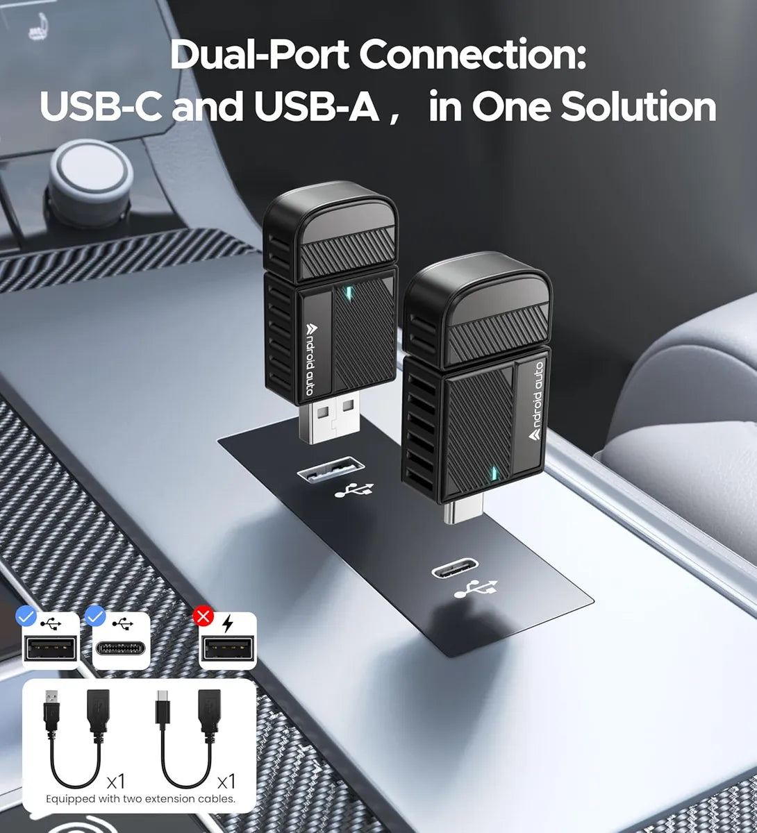 Adaptador Inalámbrico Ultra Rápido Para Android Auto