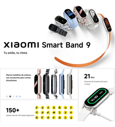Combo Xiaomi: Smartwatch Smart Band 9 + Buds 6 Active Blanco Sport