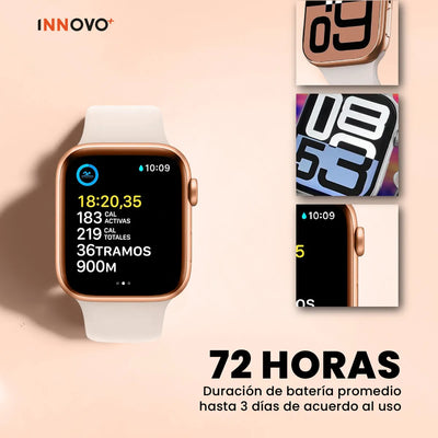 Smartwatch Iw11 Pro 49mm + Correa Extra Bluetooth Mobulaa Blanco