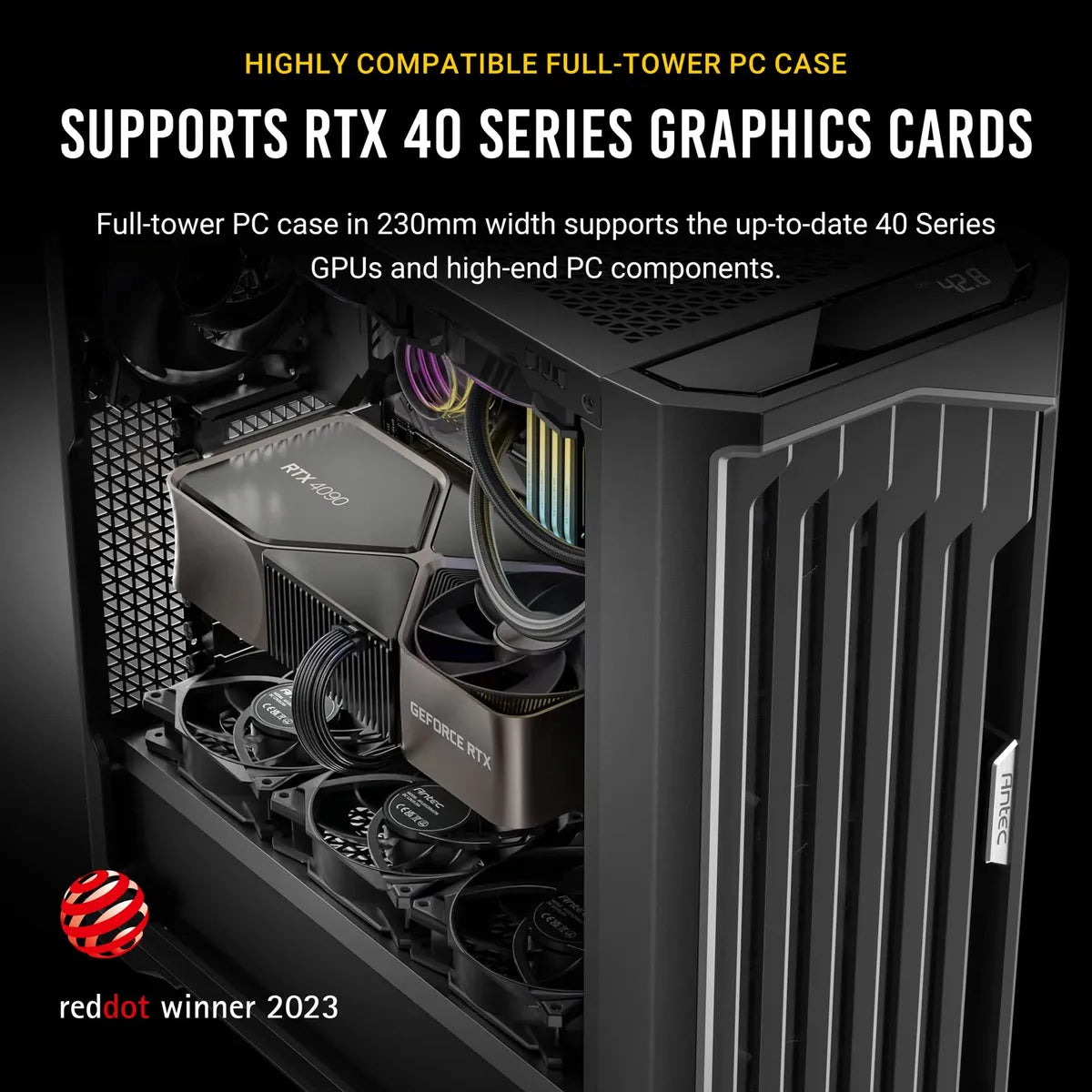 Antec Rendimiento De 1 Pie Torre Completa Rtx40 Totalmente