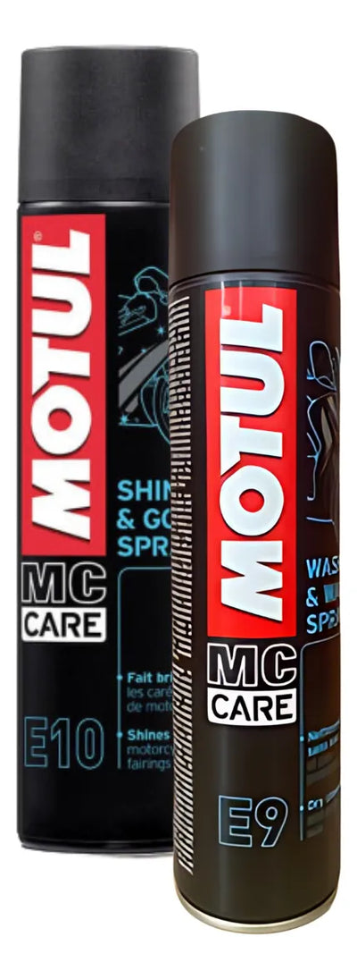 Lavado En Seco Motul E9 Wash Y Silicona E10 Brillo