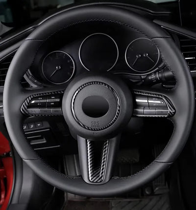 Cubierta Circular Timón Accesorios Mazda Cx30 Fibra Carbono