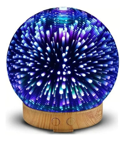 Difusor De Aromas Humificador Y Lampara Led - Blanco