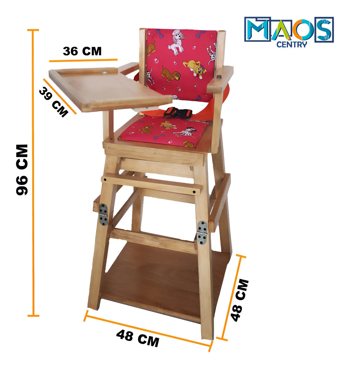 Comedor Plegable En Madera Color Rojo COMEDOR PLEGABLE