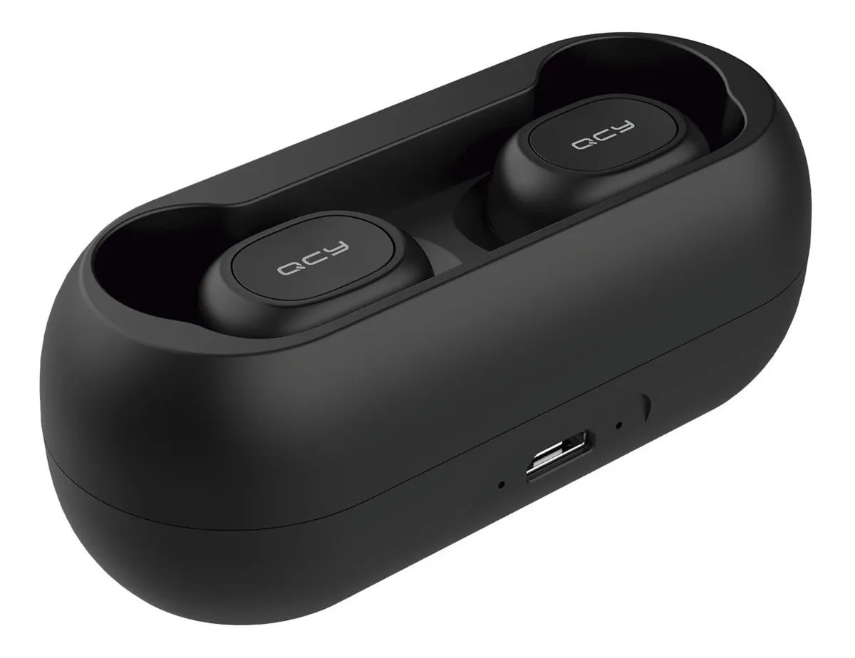 Audífonos In Ear Inalámbricos QCY T1C Auriculares Bluetooth 5.1 con Manos Libres 20 Horas Sonido Personalizado via App Diseño Ultraportátil Color Negro