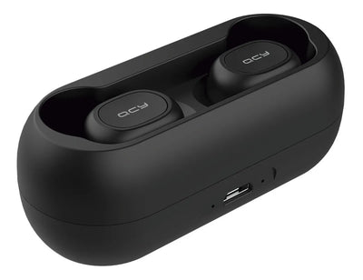 Audífonos In Ear Inalámbricos QCY T1C Auriculares Bluetooth 5.1 con Manos Libres 20 Horas Sonido Personalizado via App Diseño Ultraportátil Color Negro