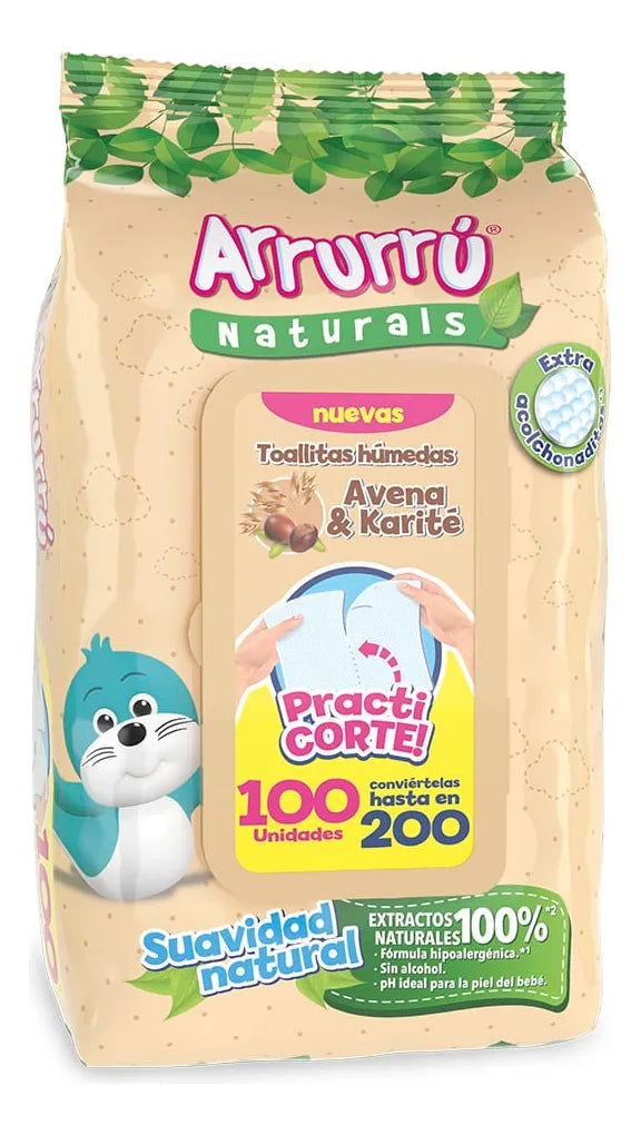 Toallitas húmedas Locatel Naturals 100 u