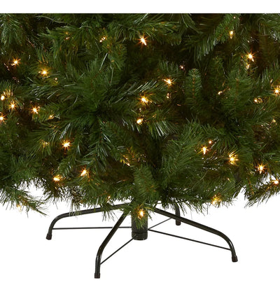Árbol Artificial Preiluminado De 7.5 Ft - Efecto Realista
