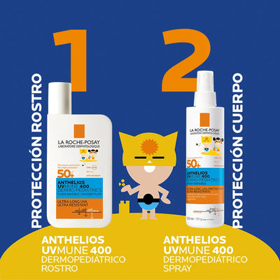 La Roche Posay Anthelios UvMune 400 Fluido Dermopediatrico SPF 50+ 50 Ml.