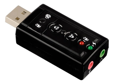 Tarjeta De Sonido Usb 7.1 Con Control De Volumen En Empaque