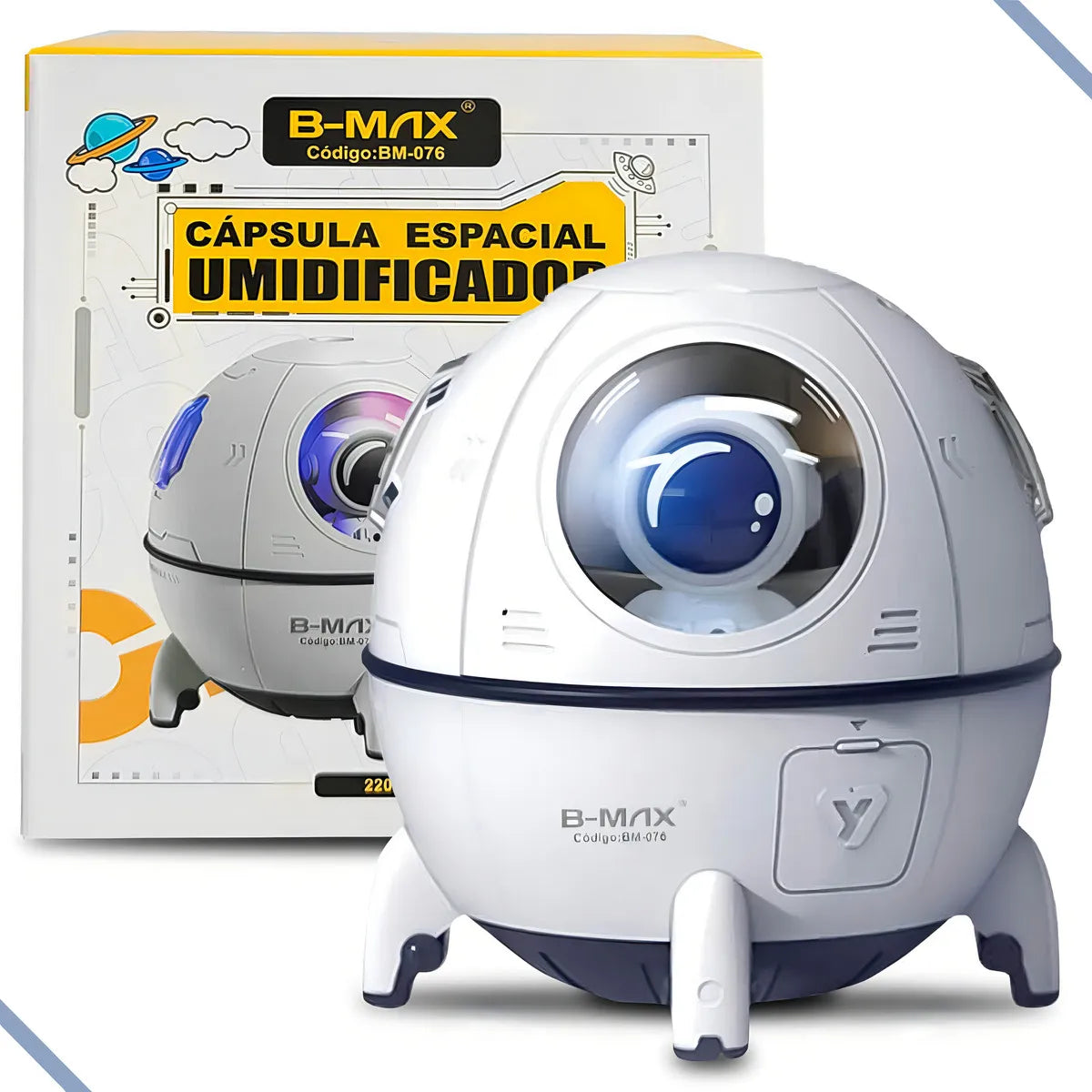 Humidificador de aire Astronaut, difusor espacial, tamaño mini, color blanco, para niños