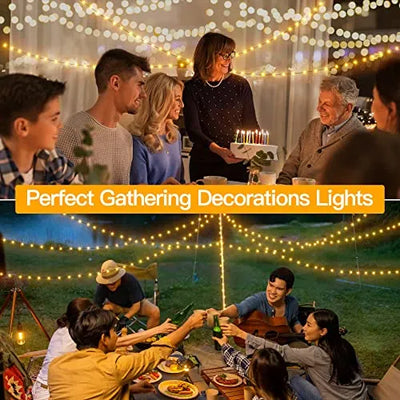 Luces Navideñas Exteriores De 1000 Led De Agua, Ench...