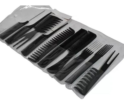 Kit Juego Set Peinillas Peluqueria 10 Unidades