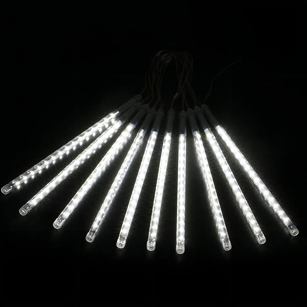 Serie Navideña Led 8 Tubos 50cm Meteoro 160 Luces Blanco