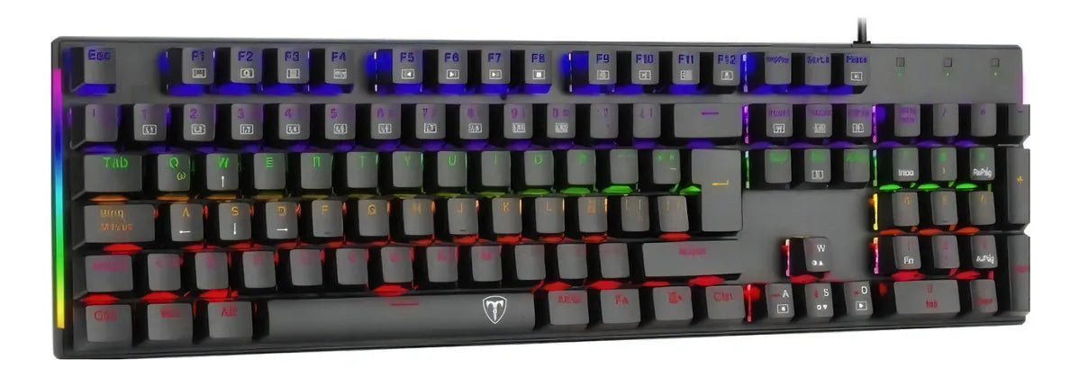Teclado Gamer T-dagger T-tgk310-bl Naxos Rainbow Blue Switch