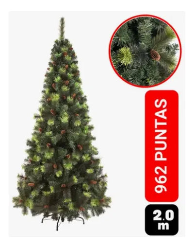 Árbol De Navidad, Pino Primavera. De 2 Mtrs. Verde