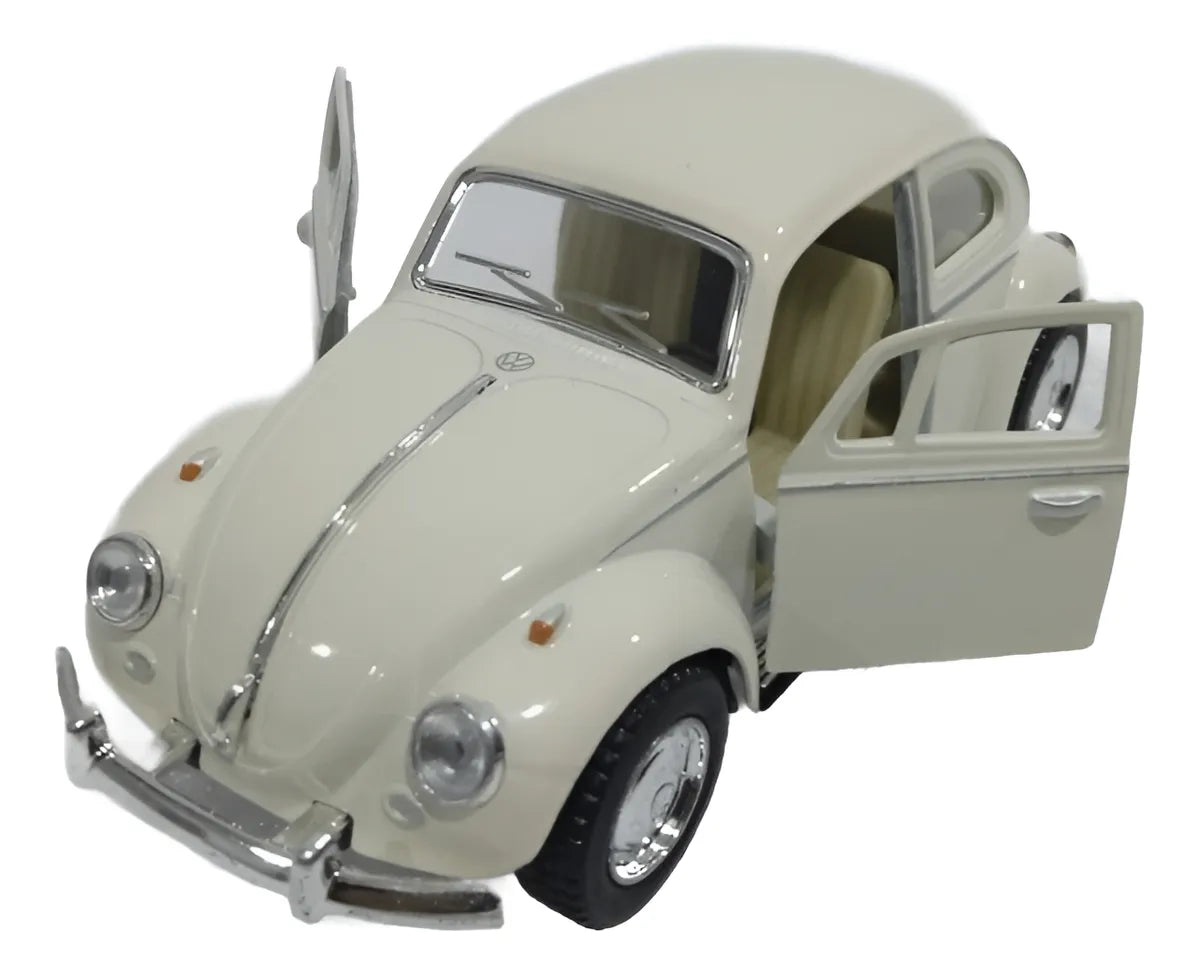 Volkswagen Beetle Beige 1967 KT5057d 75 en miniatura de metal