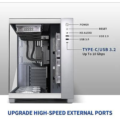 Carcasa De Torre Pc Atx 5 Ventiladores Pwm Argb Color