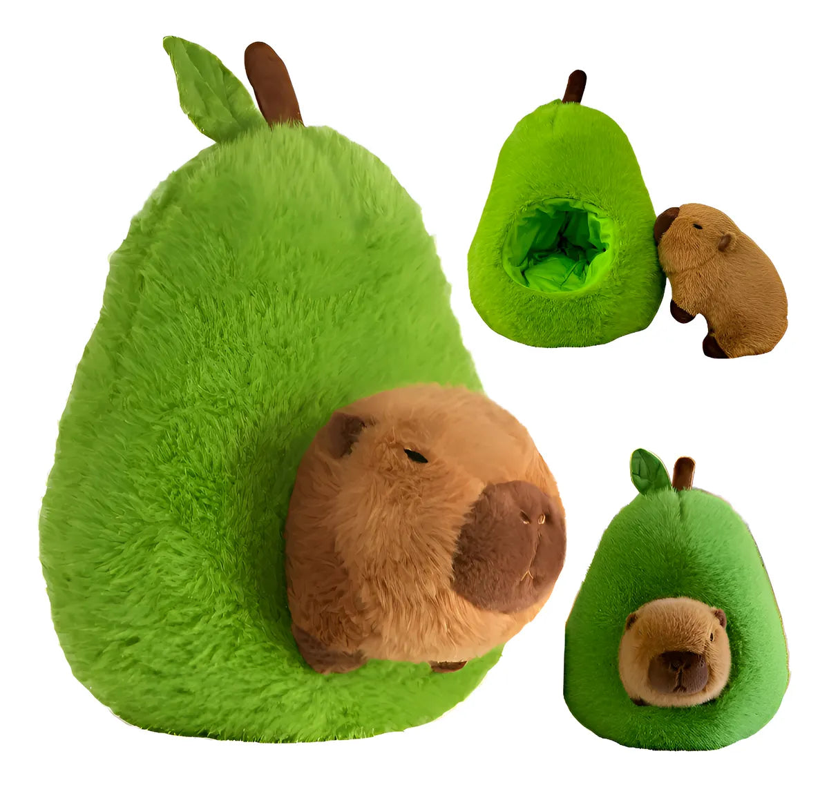 Peluche Chigüiro Capibara Carpincho Muñeco 35 Cm Regalo - Verde Musgo