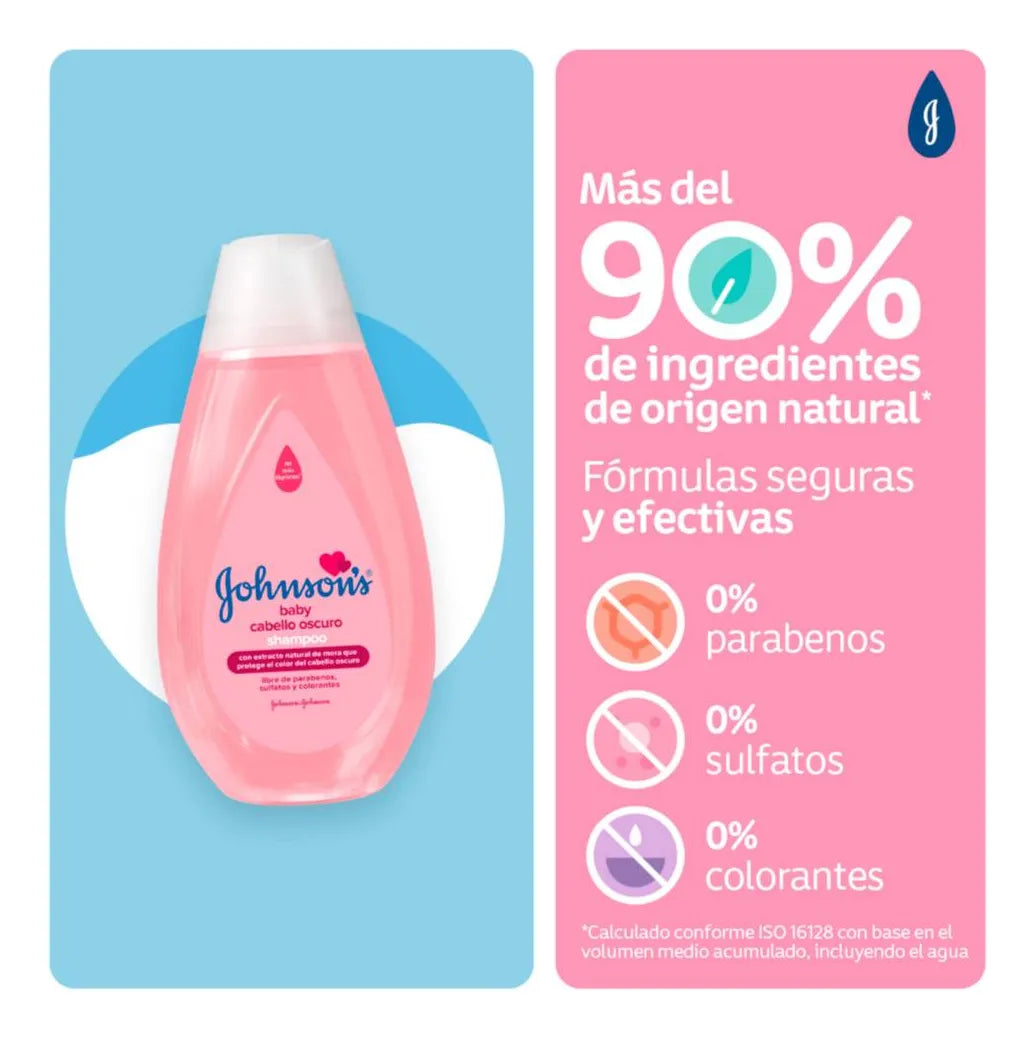 Shampoo Johnson Baby Cabello Oscuro 750 Ml