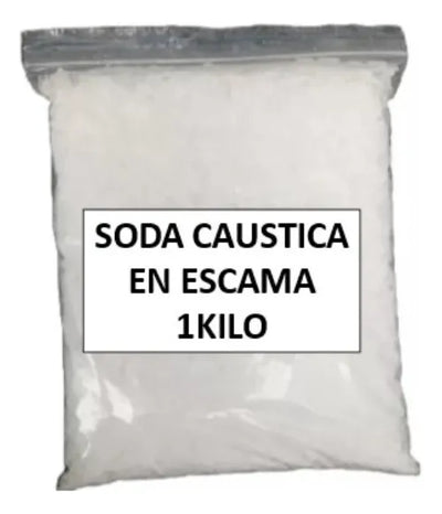 Soda Cáustica Escama 1 Kg Para Destapar Cañerías
