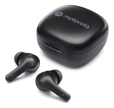 Auricular Motorola Bluetooth In-ear Buds 135 Micrófono Color Negro Luz Negro