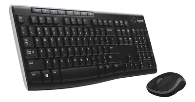 Kit Teclado Y Mouse Inalambrico Logitech MK270 Color Negro