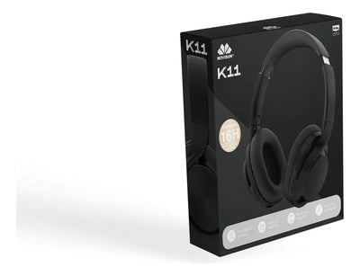 Audífonos Bluetooth Inalámbricos Movisun K11 Diadema 16 Hrs Color Negro