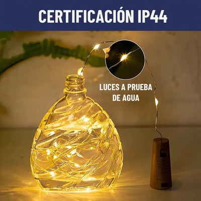 Luces Led Guirnalda Con Corcho Para Botella Hada Maxwell X10
