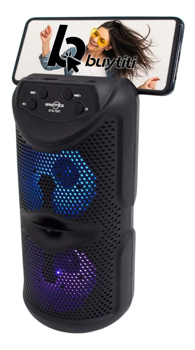 Parlante Portatil Greatnice Bt 2x3 Gts-1557