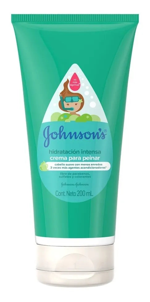 Crema Para Peinar Johnson's Hidratación Intensa envase 200ml