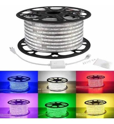 Manguera Led Rollo Por 100mts Navideña Unicolor + Secuencia
