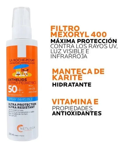 Protector Solar Para Niños La Roche-posay 200 Ml Spf 50