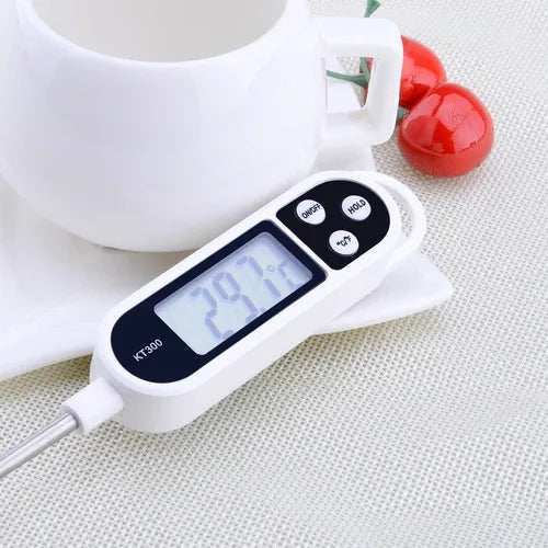 Termómetro Culinario Digital Blanco Para Bebidas Y Comida